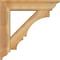 Ekena Millwork Balboa Traditional Rough Sawn Bracket w/ Offset Brace, Western Red Cedar, 6"W x 24"D x 24"H BKT0604X24X24BOA01RWR - alternate 3
